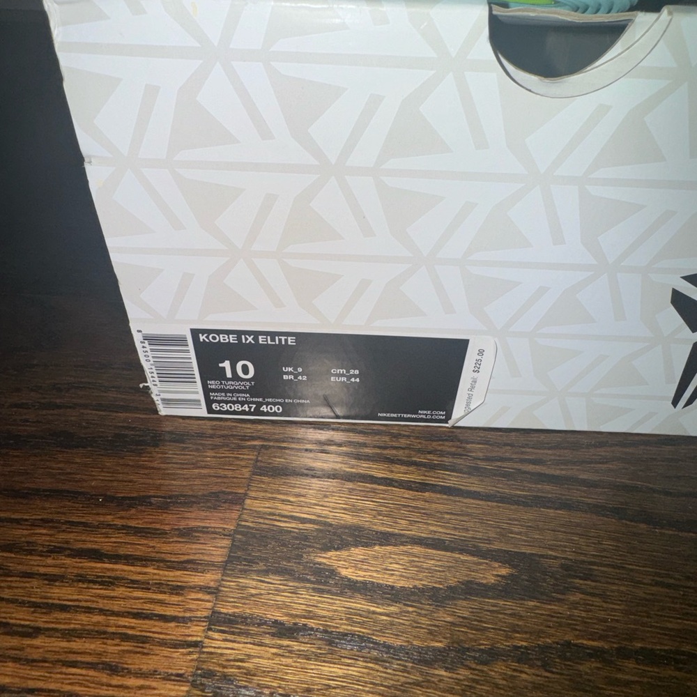 Kobe 9 elite high perspective NIKE NEW WITH BOX - Picture 4 of 10